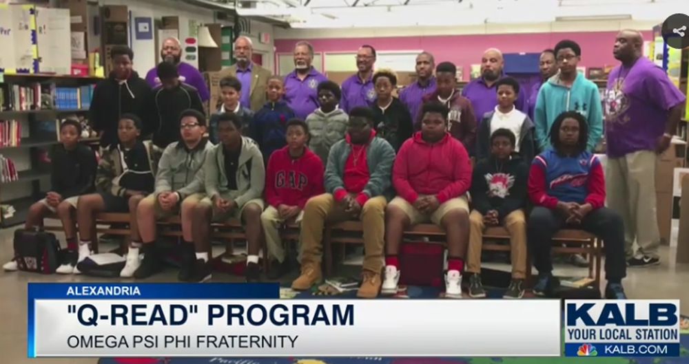 Omega Psi Phi conducts book club for kids